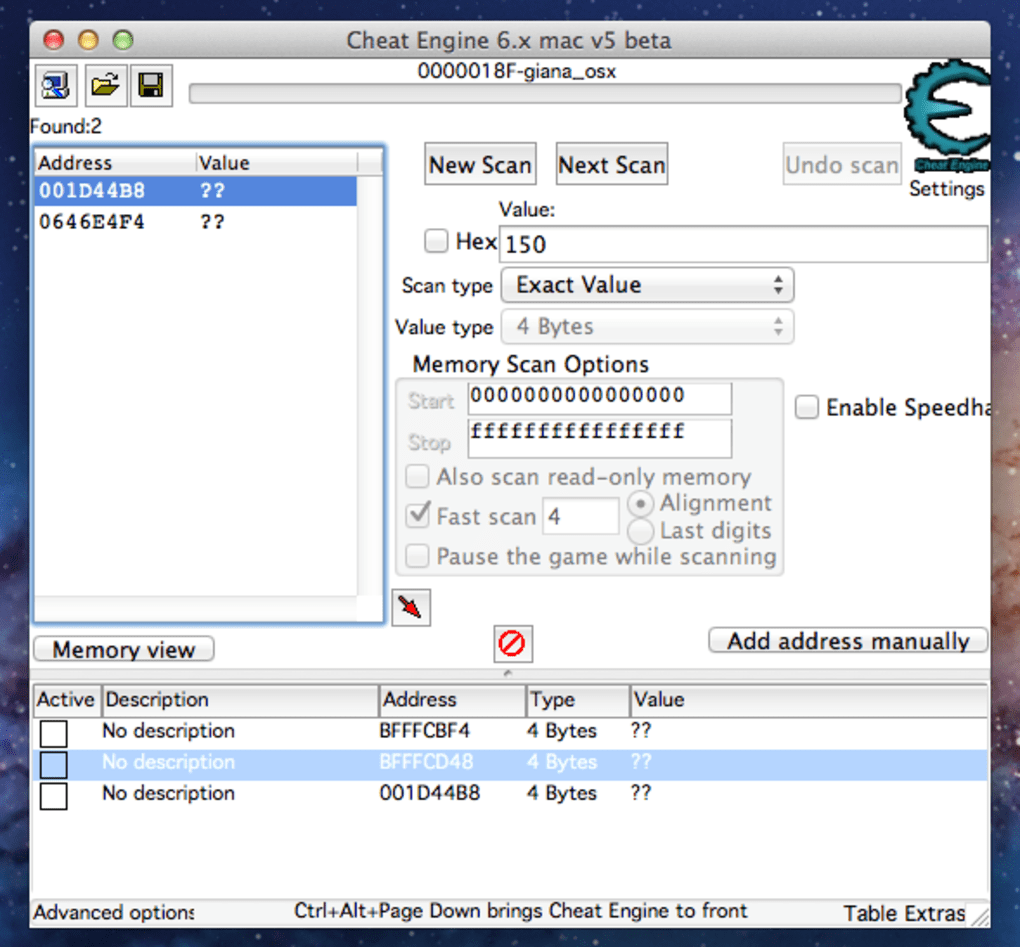 reddit cheat engine 6.5.1 searchmanager